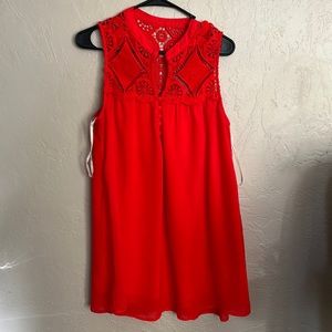 Orange blu pepper dress size medium with lace details
